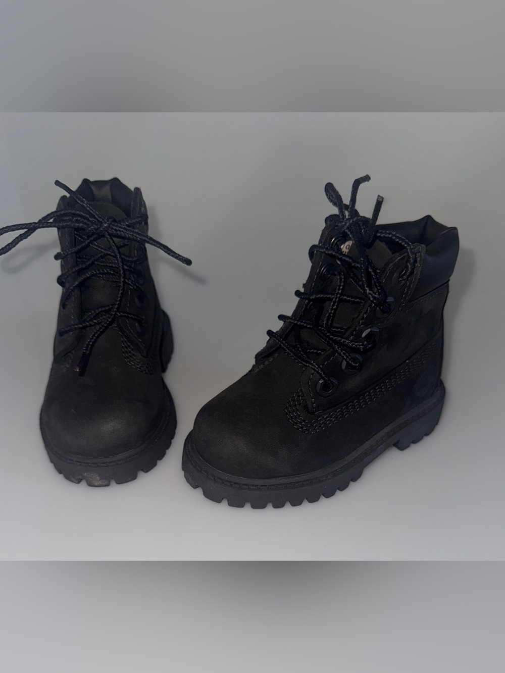 Timberland Toddler Brown Suede Boot Interior Label hiking unisex durable rugged